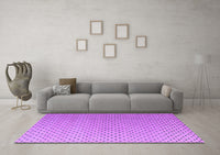 Machine Washable Solid Purple Modern Rug, wshabs4580pur