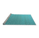 Sideview of Machine Washable Solid Light Blue Modern Rug, wshabs4580lblu