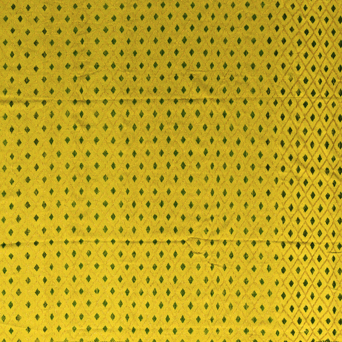 Square Solid Yellow Modern Rug, abs4580yw