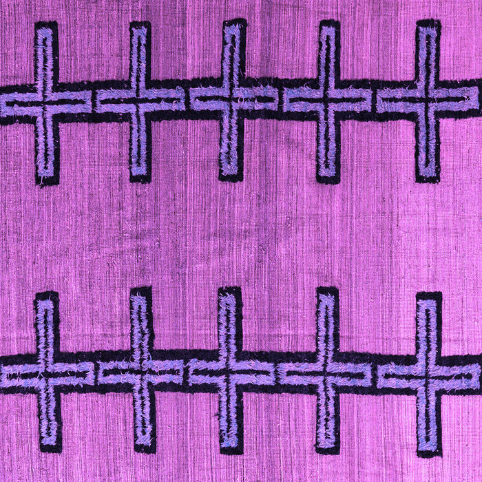 Square Southwestern Purple Country Rug, abs4581pur