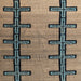 Square Abstract Dark Brown Southwestern Rug, abs4581