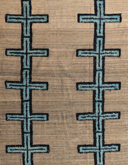 Abstract Dark Brown Southwestern Rug, abs4581