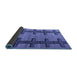 Sideview of Southwestern Blue Country Rug, abs4581blu