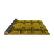 Sideview of Southwestern Yellow Country Rug, abs4581yw