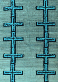 Southwestern Light Blue Country Rug, abs4581lblu