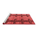 Country Red Washable Rugs