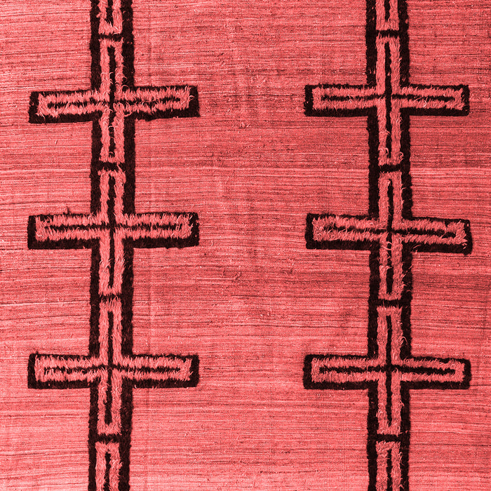 Machine Washable Southwestern Red Country Rug, wshabs4581red