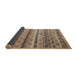 Sideview of Abstract Brown Modern Rug, abs4582