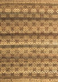 Abstract Brown Modern Rug, abs4582brn