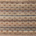 Square Abstract Brown Modern Rug, abs4582