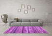 Machine Washable Abstract Purple Modern Area Rugs in a Living Room, wshabs4582pur