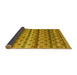 Sideview of Abstract Yellow Modern Rug, abs4582yw