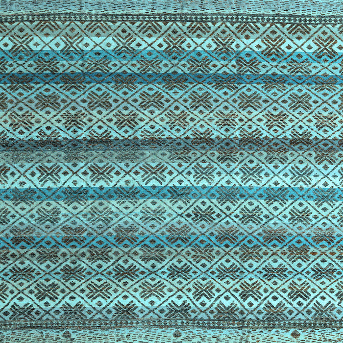 Square Machine Washable Abstract Light Blue Modern Rug, wshabs4582lblu