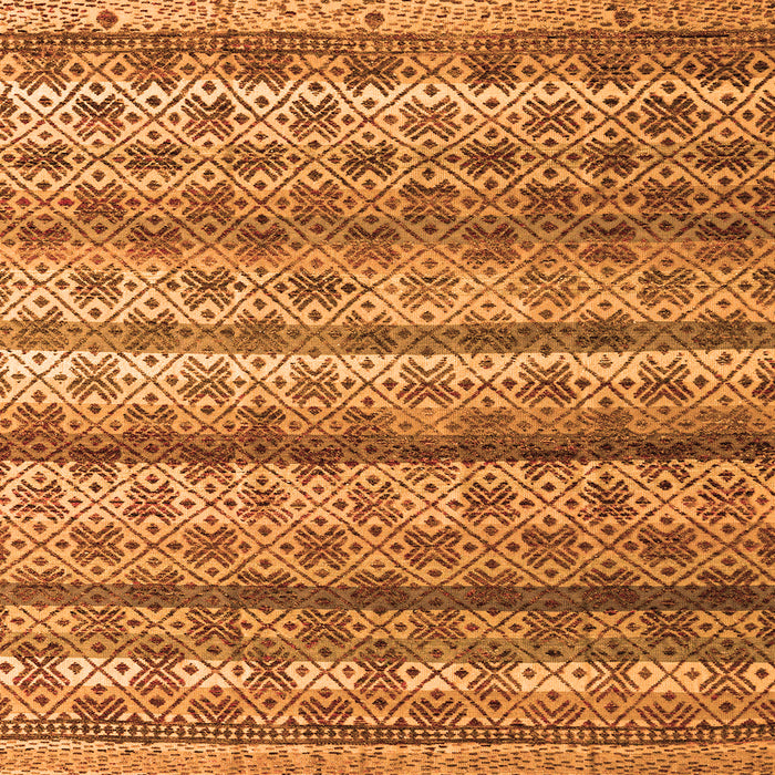 Square Machine Washable Abstract Orange Modern Area Rugs, wshabs4582org