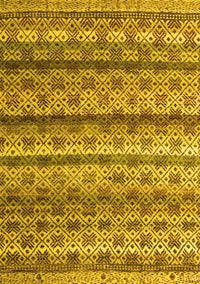 Abstract Yellow Modern Rug, abs4582yw