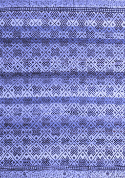 Abstract Blue Modern Rug, abs4582blu