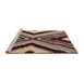 Sideview of Machine Washable Abstract Brown Sugar Brown Rug, wshabs4583