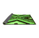 Sideview of Abstract Green Modern Rug, abs4583grn