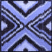 Square Abstract Blue Modern Rug, abs4583blu