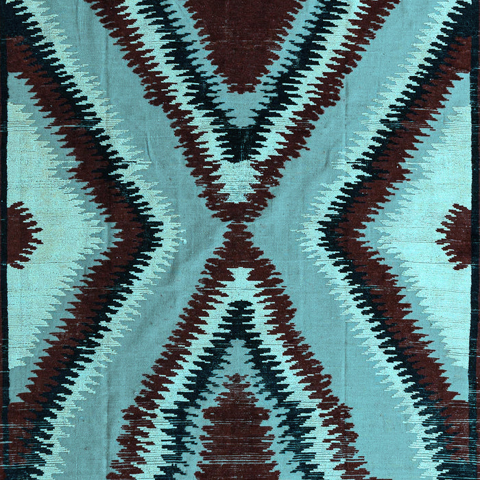 Abstract Light Blue Modern Rug, abs4583lblu