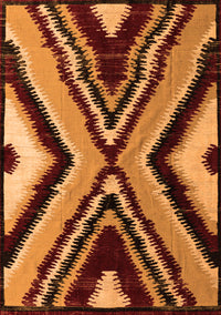 Abstract Orange Modern Rug, abs4583org