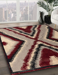 Abstract Brown Modern Rug, abs4583