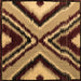 Square Machine Washable Abstract Brown Modern Rug, wshabs4583brn