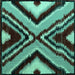 Square Abstract Turquoise Modern Rug, abs4583turq