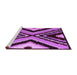 Sideview of Machine Washable Abstract Purple Modern Area Rugs, wshabs4583pur