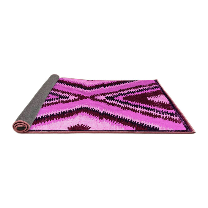Sideview of Abstract Pink Modern Rug, abs4583pnk