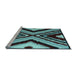 Sideview of Machine Washable Abstract Light Blue Modern Rug, wshabs4583lblu