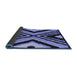 Sideview of Abstract Blue Modern Rug, abs4583blu