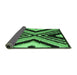 Sideview of Abstract Emerald Green Modern Rug, abs4583emgrn