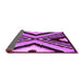 Sideview of Abstract Purple Modern Rug, abs4583pur