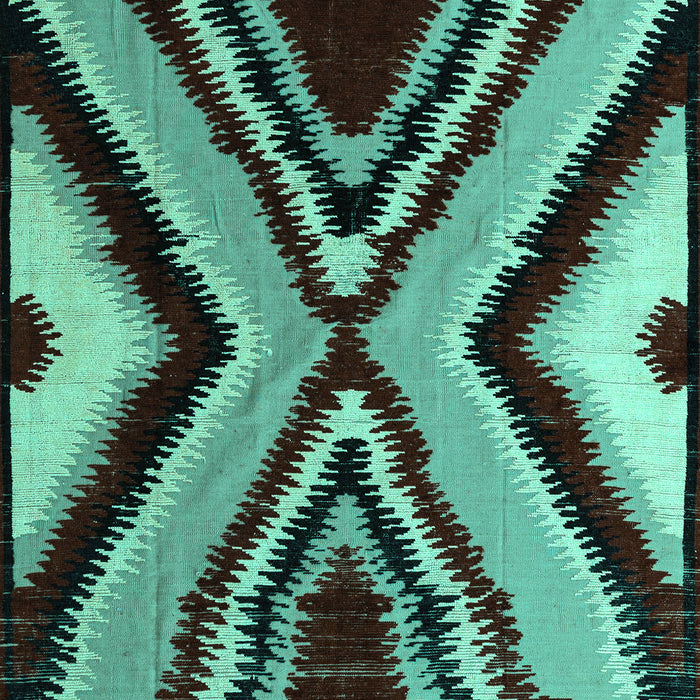 Abstract Turquoise Modern Rug, abs4583turq