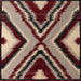 Square Abstract Brown Modern Rug, abs4583