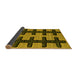 Sideview of Southwestern Yellow Country Rug, abs4584yw