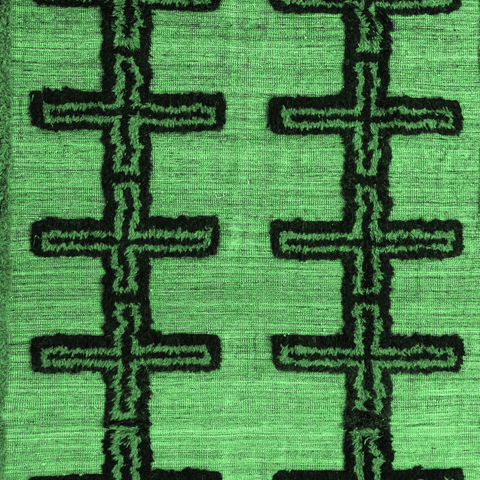 Machine Washable Southwestern Emerald Green Country Area Rugs, wshabs4584emgrn