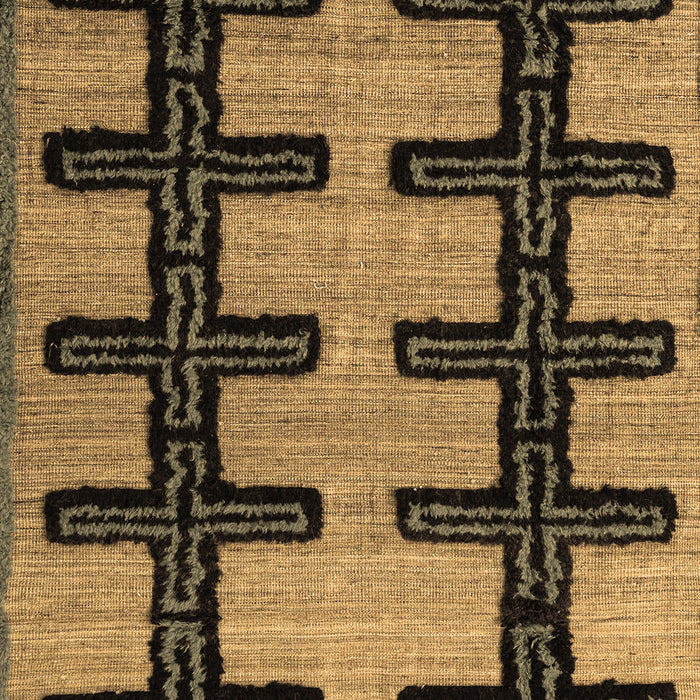 Machine Washable Southwestern Brown Country Rug, wshabs4584brn