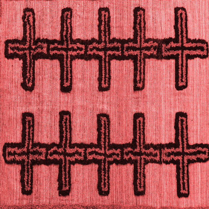 Machine Washable Southwestern Red Country Rug, wshabs4584red
