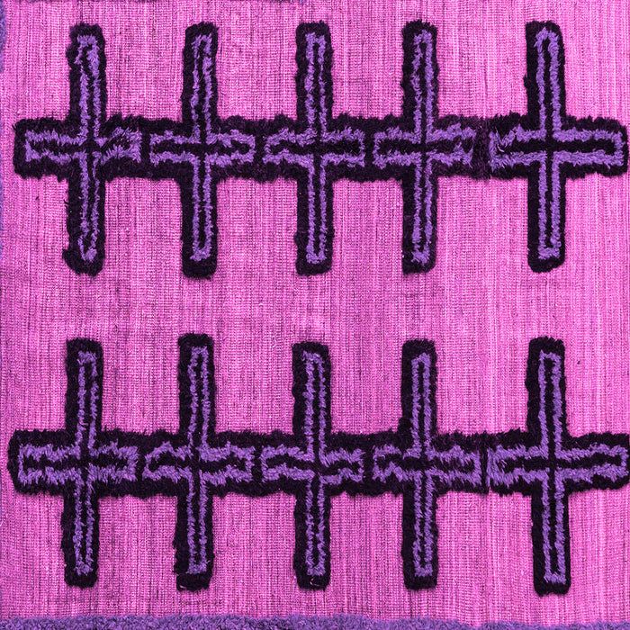 Square Southwestern Pink Country Rug, abs4584pnk