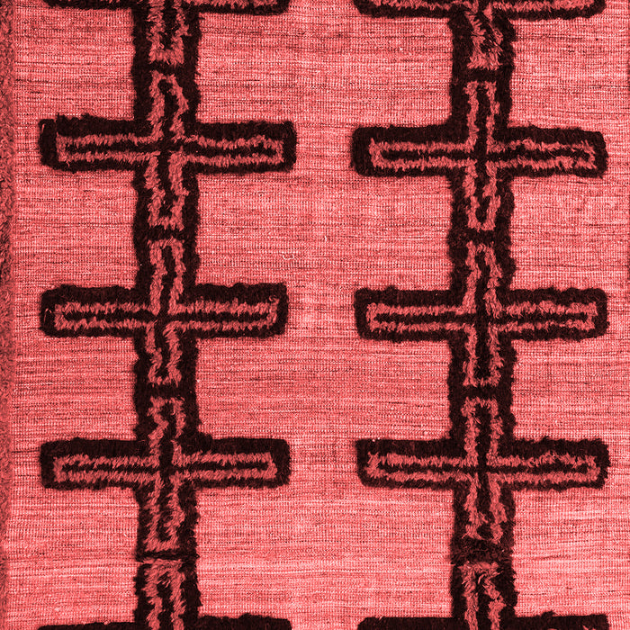 Machine Washable Southwestern Red Country Rug, wshabs4584red
