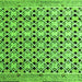 Square Abstract Green Modern Rug, abs4585grn