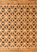 Machine Washable Abstract Orange Modern Area Rugs, wshabs4585org