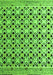 Abstract Green Modern Rug, abs4585grn