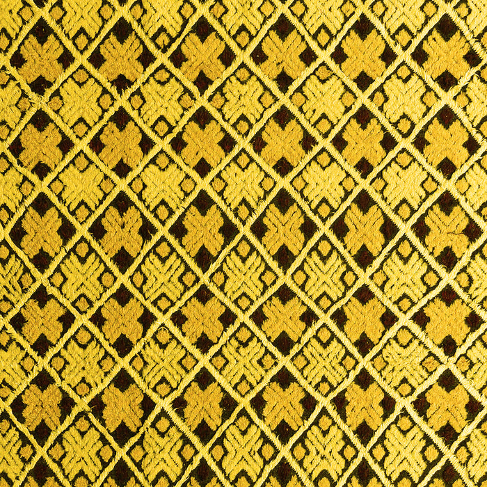 Machine Washable Abstract Yellow Modern Rug, wshabs4585yw