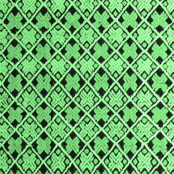 Machine Washable Abstract Emerald Green Modern Area Rugs, wshabs4585emgrn