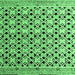 Square Abstract Emerald Green Modern Rug, abs4585emgrn