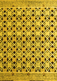 Abstract Yellow Modern Rug, abs4585yw