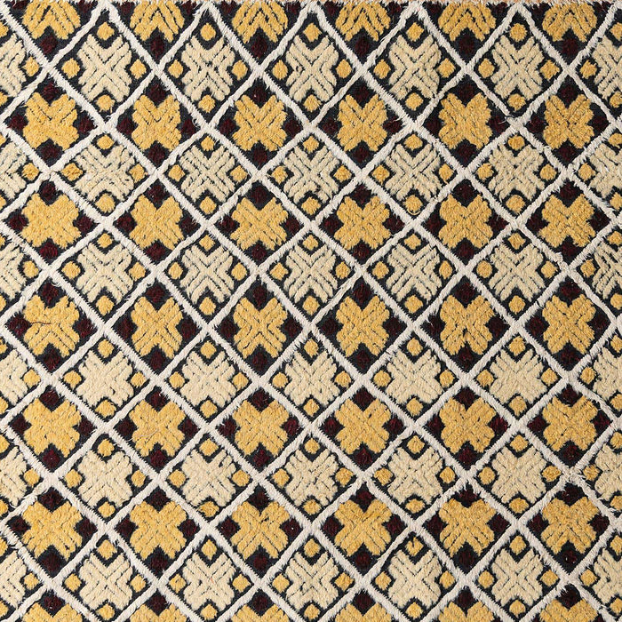 Machine Washable Abstract Yellow Rug, wshabs4585